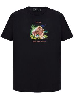 DSQUARED2: Чёрная футболка 