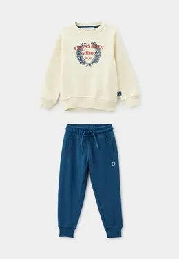 Trussardi Junior: Бежевый костюм 