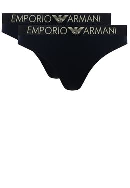 EMPORIO ARMANI Underwear: Чёрные трусы 