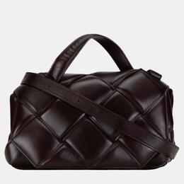 Bottega Veneta: Коричневая сумка  Maxi Intrecciato