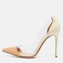 Gianvito Rossi: Бежевые туфли  Plexi