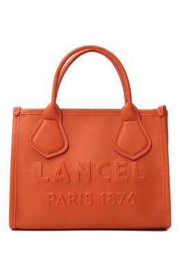 Lancel: Оранжевая сумка 