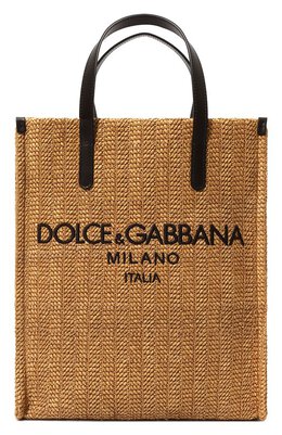 Dolce & Gabbana: Бежевая сумка 