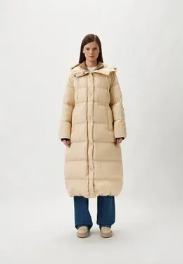 Weekend Max Mara: Бежевый пуховик 