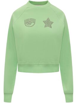 Chiara Ferragni: Зелёный свитшот  Eye Star