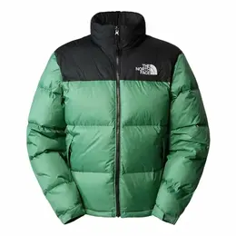 The North Face: Зелёный пуховик 