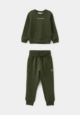 Trussardi Junior: Зелёный костюм 