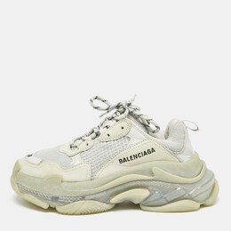 Balenciaga: Голубые кроссовки  Triple S