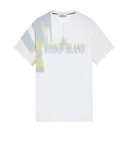 STONE ISLAND: Футболка с принтом 