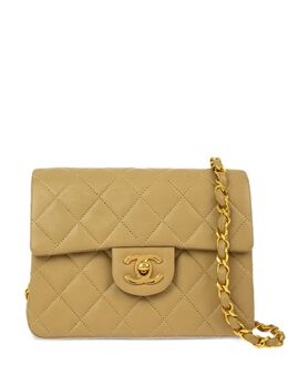 CHANEL Pre-Owned: Бежевая сумка 