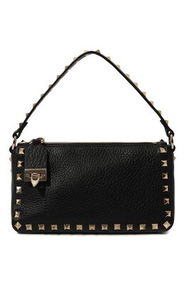 Valentino: Чёрная сумка  Rockstud Small