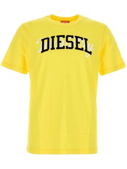 Diesel: Жёлтая футболка  T Just