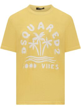 DSQUARED2: Жёлтая футболка 