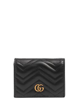 GUCCI: Чёрный кошелёк  GG Marmont