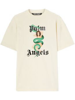 Palm Angels: Белая футболка 