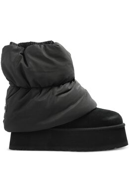 UGG: Чёрные ботинки  Classic Mini