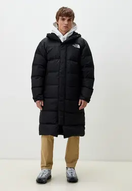 The North Face: Чёрный пуховик 