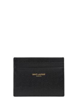 SAINT LAURENT: Чёрный картхолдер 