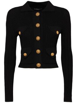 BALMAIN: Трикотажный кардиган 