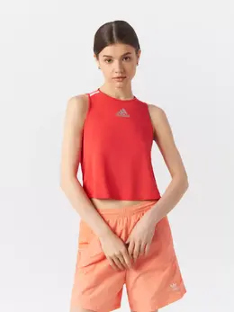 Adidas: Красный топ  HEAT RDY