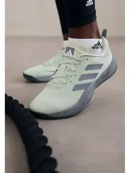 Adidas: Серые кроссовки 