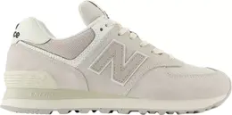 New Balance: Белые кроссовки  574