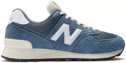 New Balance: Синие кроссовки  574