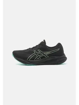 Asics: Чёрные кроссовки 