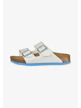 Birkenstock: Белые сабо 