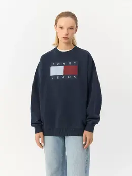 Tommy Hilfiger: Синий свитшот  Tommy