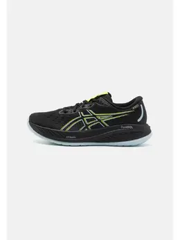 Asics: Чёрные кроссовки 