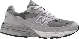 New Balance: Серые кроссовки 