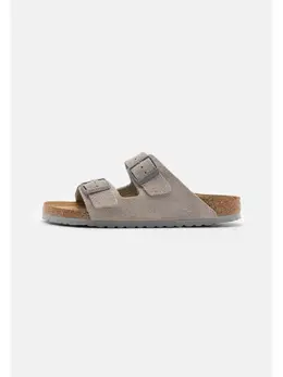 Birkenstock: Серые сабо 