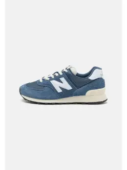 New Balance: Синие кроссовки  574