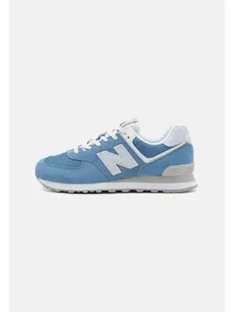 New Balance: Синие кроссовки  574