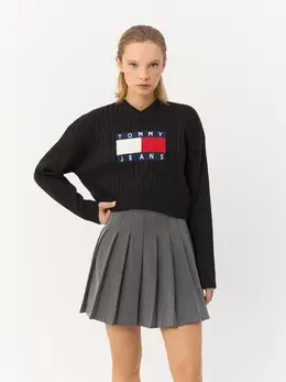 Tommy Hilfiger: Чёрный свитер 