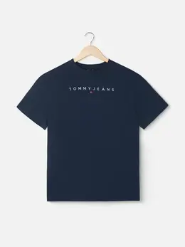 Tommy Jeans: Синяя футболка 