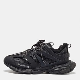 Balenciaga: Чёрные кроссовки  Track