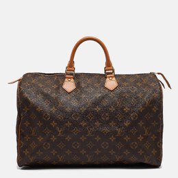 Louis Vuitton: Коричневая сумка  Speedy