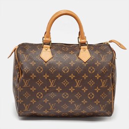 Louis Vuitton: Коричневая сумка  Speedy 30