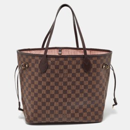 Louis Vuitton: Коричневая сумка  Neverfull MM