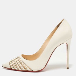 Christian Louboutin: Белые туфли 