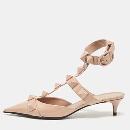 Valentino: Розовые туфли  Roman Stud