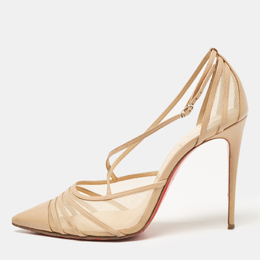 Christian Louboutin: Бежевые туфли 