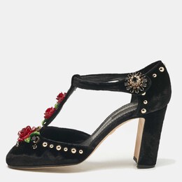 Dolce & Gabbana: Чёрные туфли  Velvet