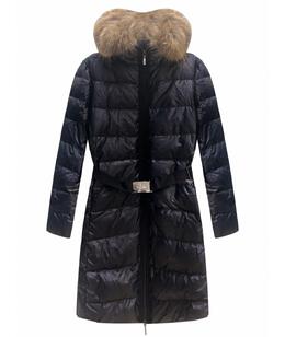 MONCLER: Пуховик на меху 