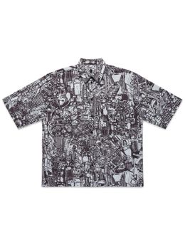 Marcelo Burlon County of Milan: Чёрная рубашка 