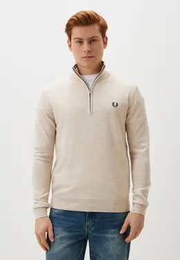 Fred Perry: Бежевый свитер 