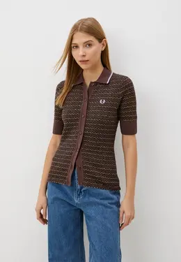 Fred Perry: Коричневый кардиган 