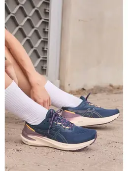 Asics: Синие кроссовки 